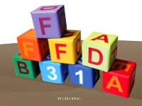 Alphabet & Figure Soft Play Blocks and Stools